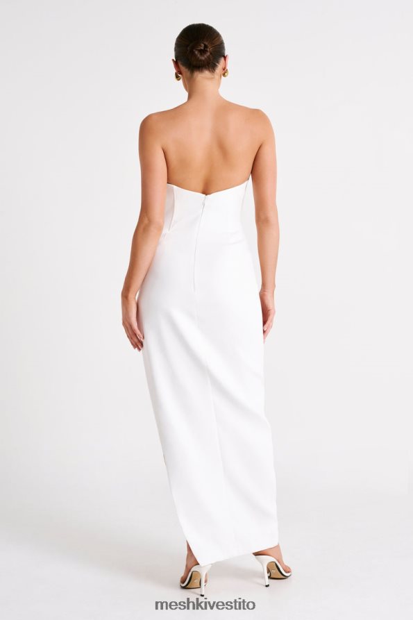 Meshki Abito maxi con corsetto a punta Natasha vestiario bianco 6L048P137