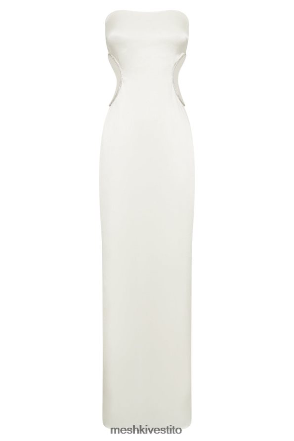 Meshki Abito maxi con taglio diamante lawry vestiario bianco 6L048P689