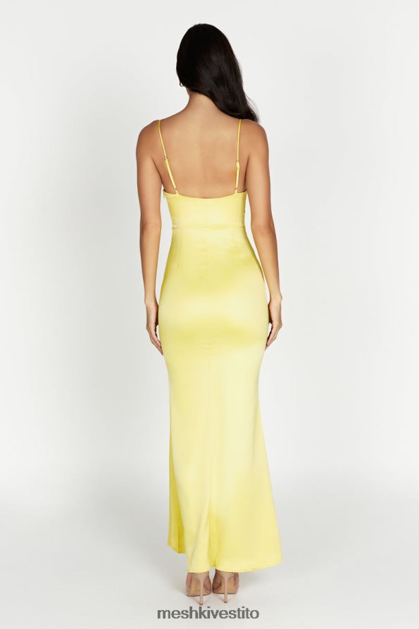 Meshki Abito maxi corsetto Desirie vestiario limone 6L048P484