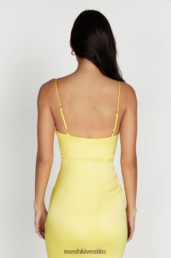 Meshki Abito maxi corsetto Desirie vestiario limone 6L048P484