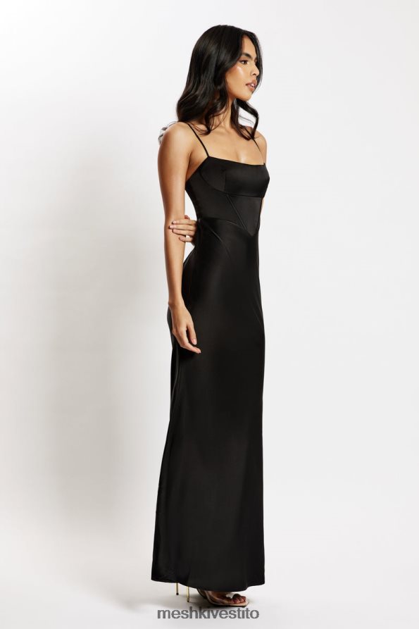 Meshki Abito maxi corsetto Desirie vestiario nero 6L048P481