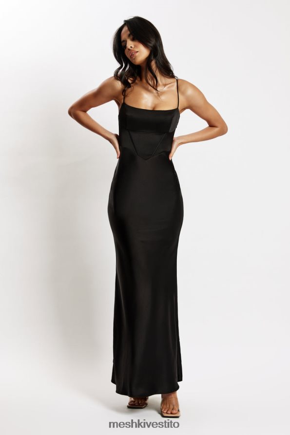 Meshki Abito maxi corsetto Desirie vestiario nero 6L048P481