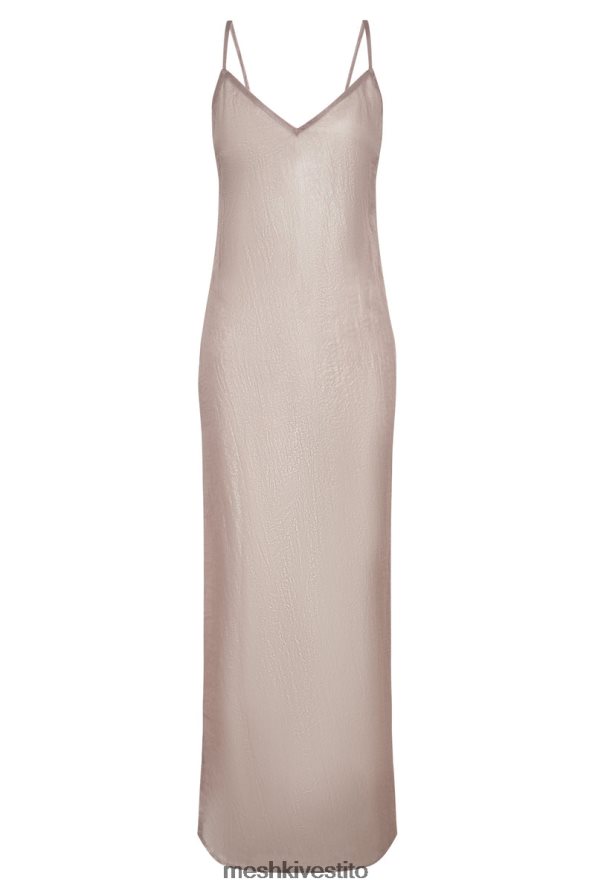 Meshki Abito maxi trasparente iridescente di Phoebe vestiario tortora 6L048P572