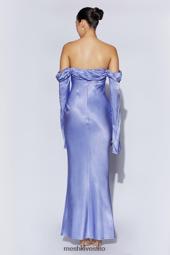 Meshki Giselle maxi abito con spalle scoperte e collo ad anello vestiario lavanda 6L048P357