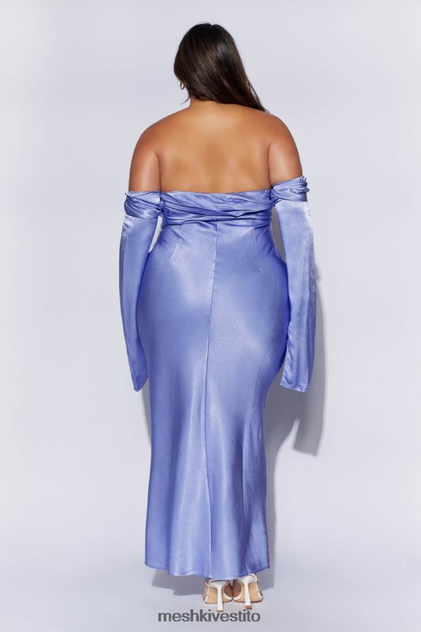 Meshki Giselle maxi abito con spalle scoperte e collo ad anello vestiario lavanda 6L048P357