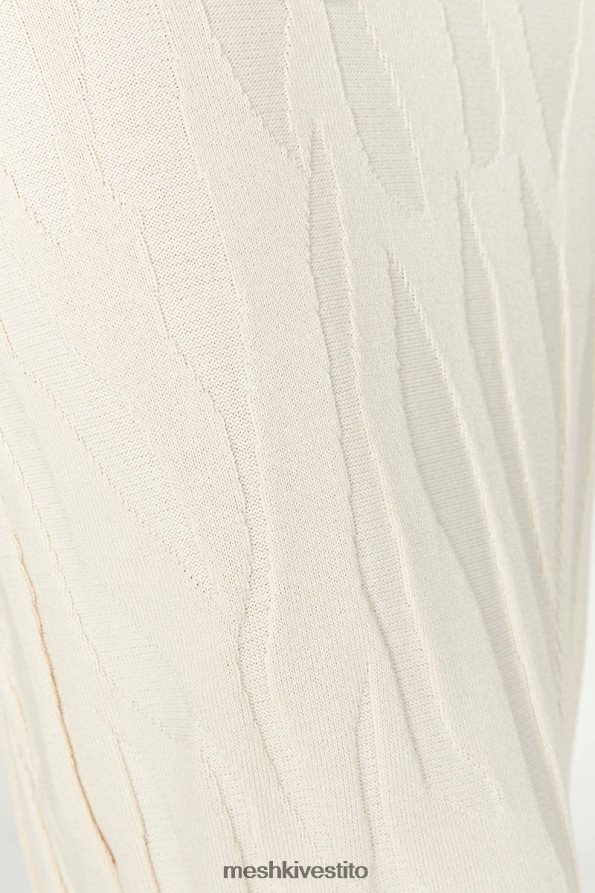 Meshki Maxi abito brinley in maglia a maniche lunghe vestiario avorio 6L048P261