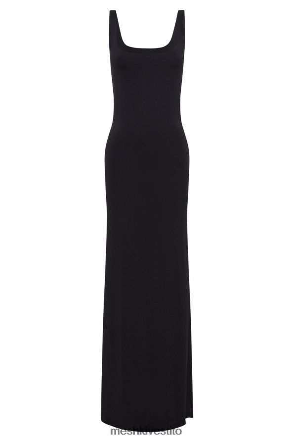 Meshki maxi abito aubree a coda di pesce vestiario nero 6L048P453