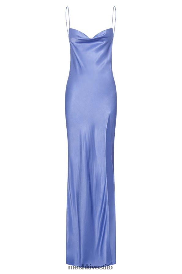 Meshki maxi abito senza schienale in giada con collo ad anello vestiario lavanda 6L048P545