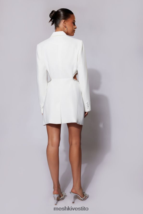 Meshki Abito blazer con taglio diamante di Shyann vestiario bianco 6L048P536
