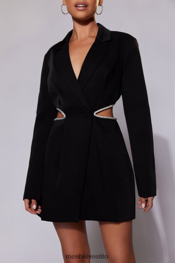 Meshki Abito blazer con taglio diamante di Shyann vestiario nero 6L048P384