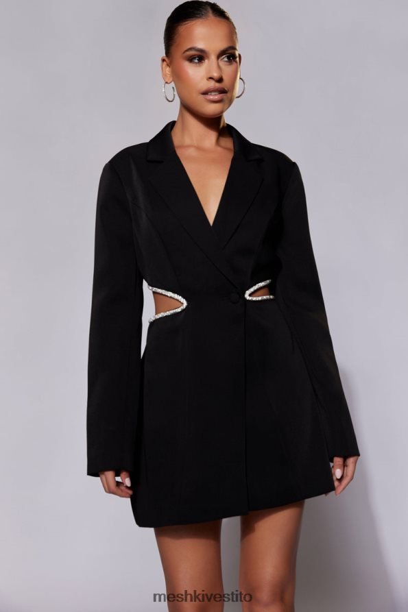 Meshki Abito blazer con taglio diamante di Shyann vestiario nero 6L048P384