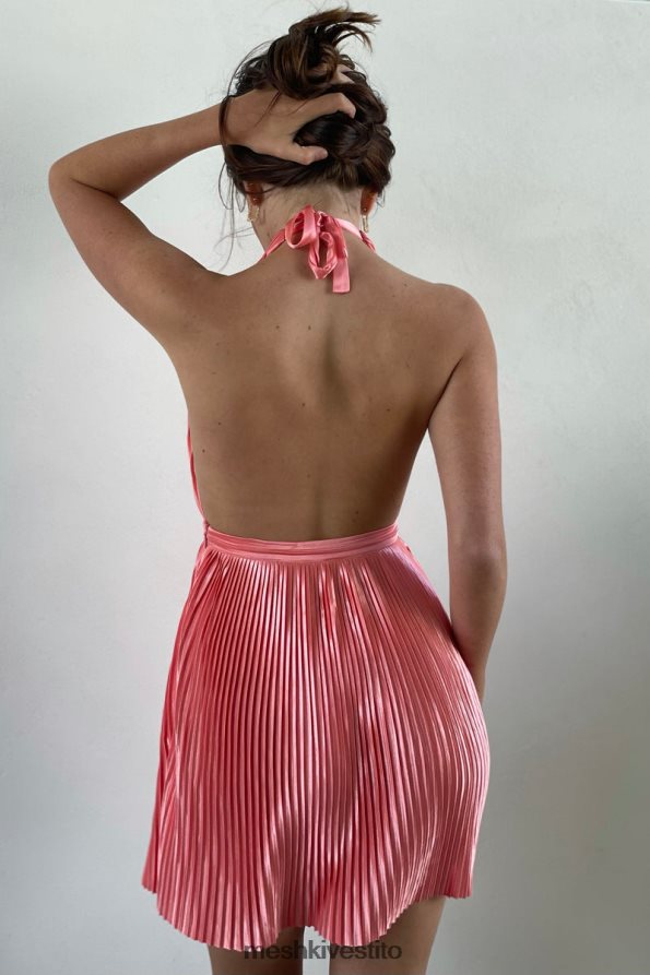Meshki Darya miniabito plissettato alla caviglia vestiario Acqua di rose 6L048P603