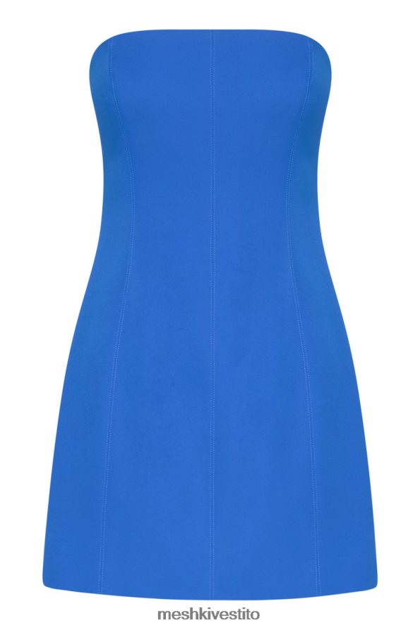 Meshki Mini abito in crêpe maci vestiario blu cobalto 6L048P174