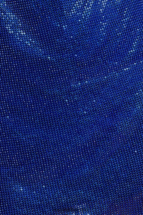 Meshki Miniabito Meilani in rete con strass e schiena scollata vestiario blu cobalto 6L048P533