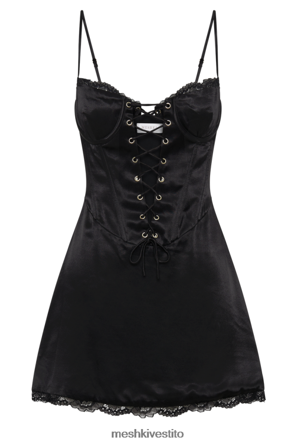 Meshki Miniabito con corsetto Kalila vestiario nero 6L048P184