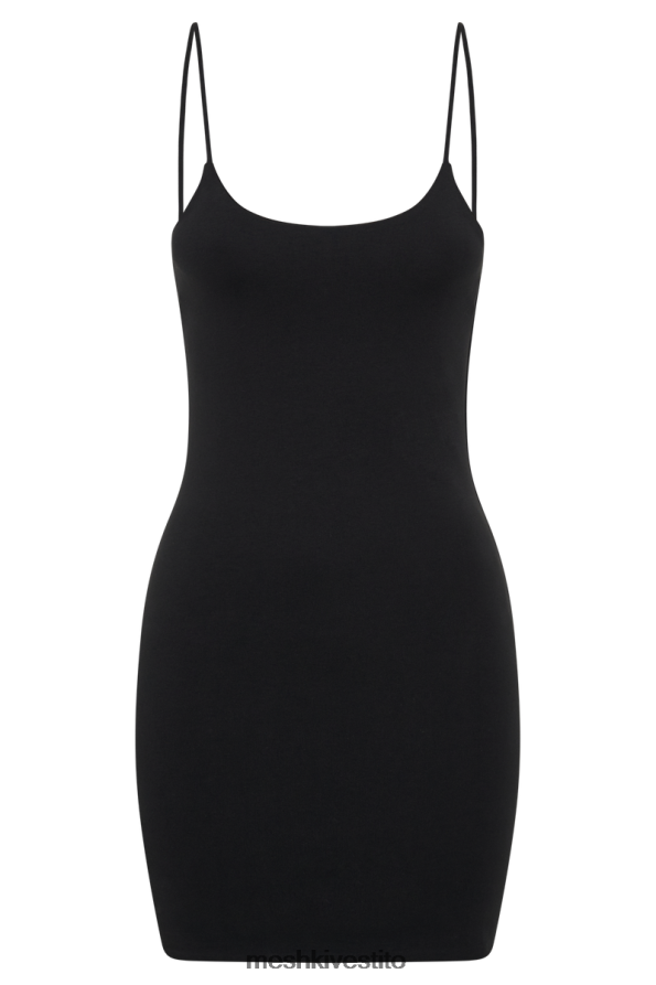 Meshki mini abito corto di aylani vestiario nero 6L048P229