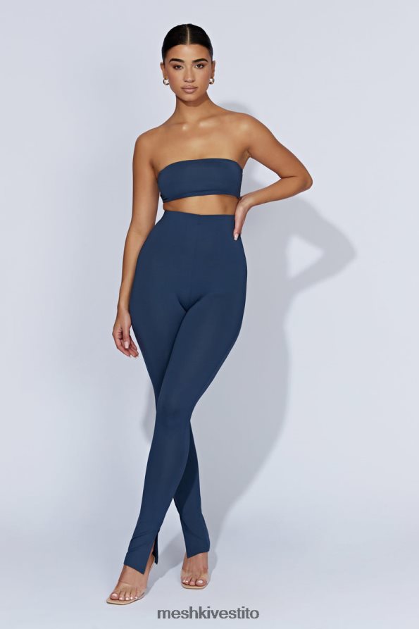 Meshki Leggings con spacco laterale Michelle vestiario marina di mezzanotte 6L048P1597