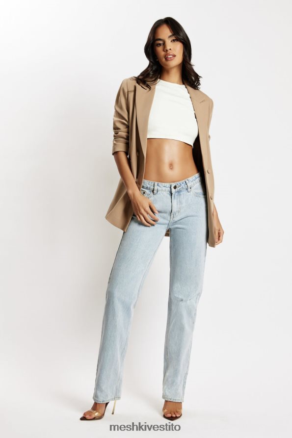 Meshki Jeans Sonya in denim a vita bassa vestiario azzurro 6L048P1610