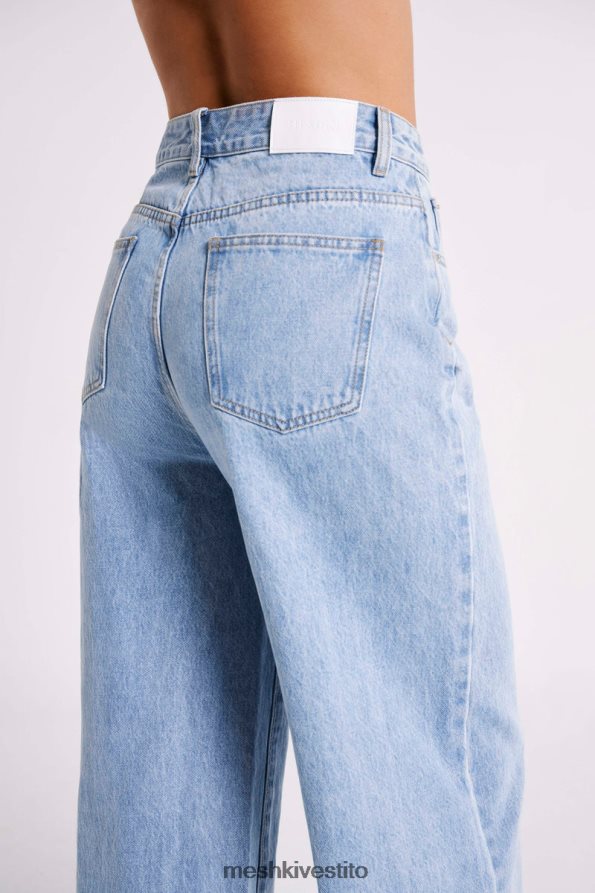 Meshki jeans larghi color corvo vestiario lavaggio blu medio 6L048P1243
