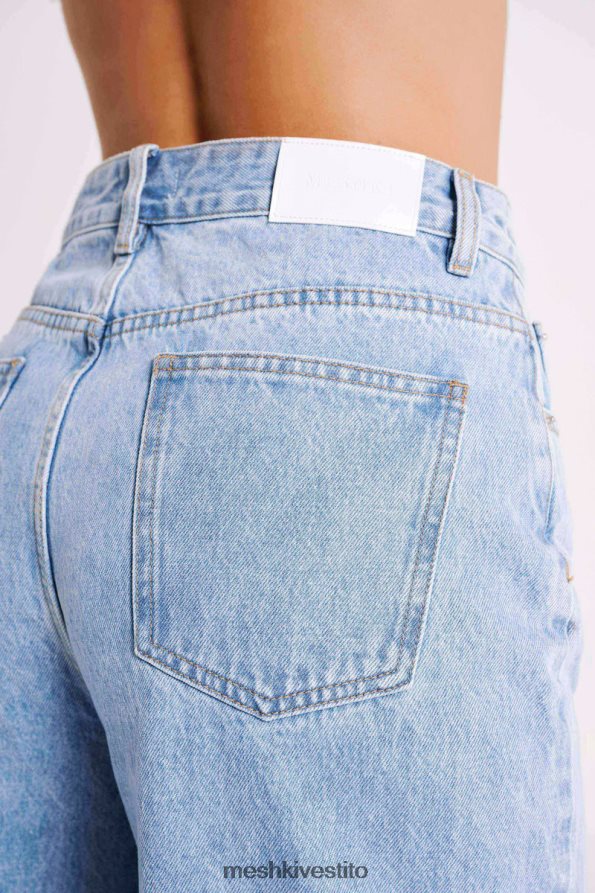 Meshki jeans larghi color corvo vestiario lavaggio blu medio 6L048P1243