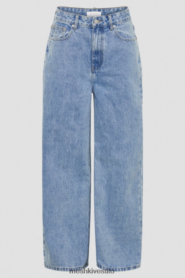 Meshki jeans larghi color corvo vestiario lavaggio blu medio 6L048P1243