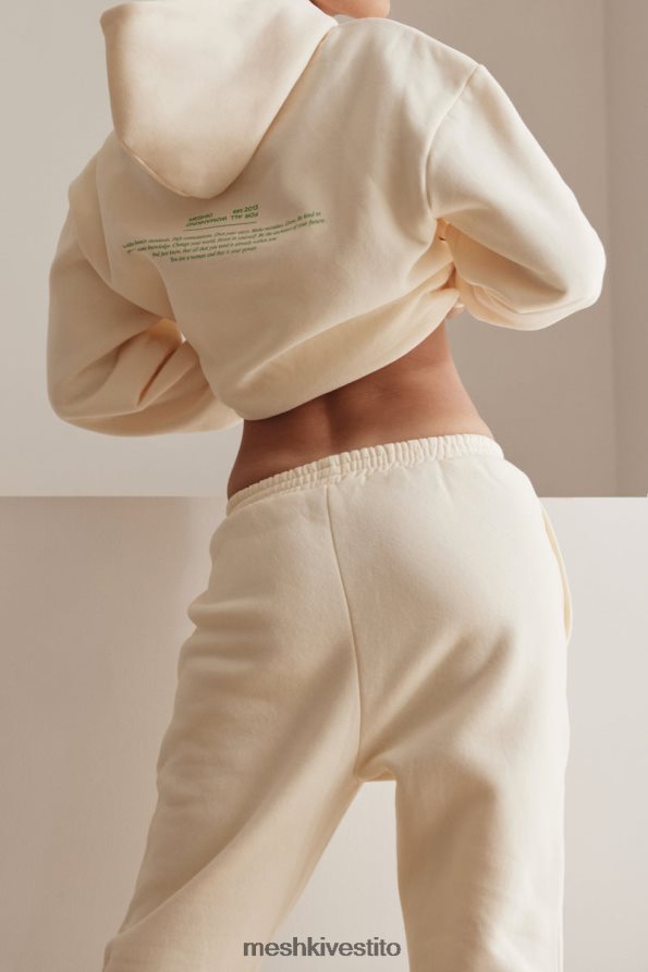 Meshki Jogger oversize in pile Camille vestiario marshmallow 6L048P1294