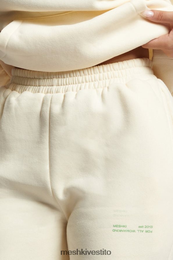Meshki Jogger oversize in pile Camille vestiario marshmallow 6L048P1294