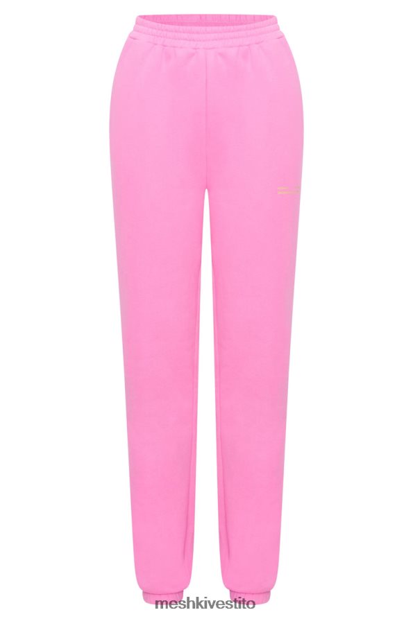 Meshki Jogger oversize in pile Camille vestiario rosa confetto 6L048P1515