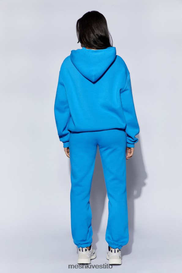Meshki pantaloni da jogging in pile con goffratura smeriglio vestiario blu 6L048P1604