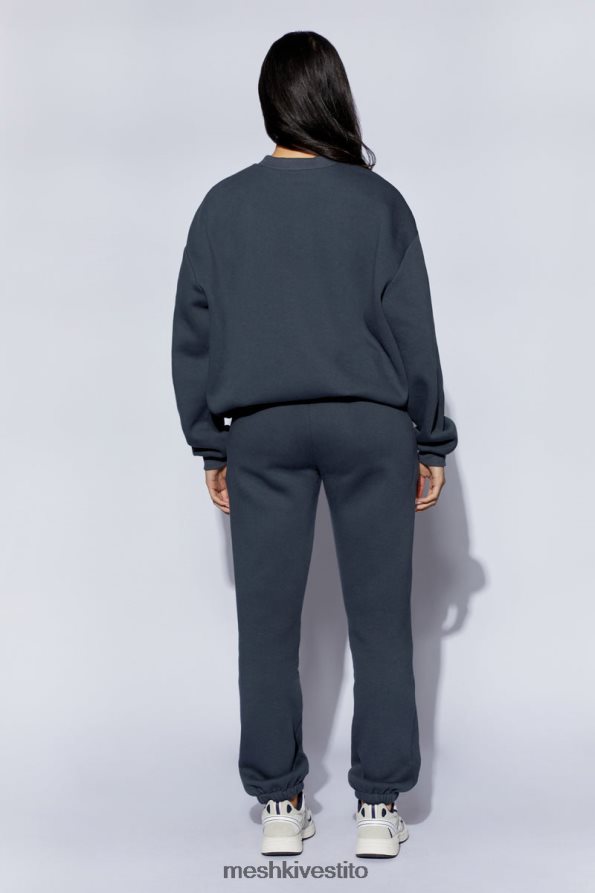 Meshki pantaloni da jogging in pile con goffratura smeriglio vestiario carbone 6L048P1479