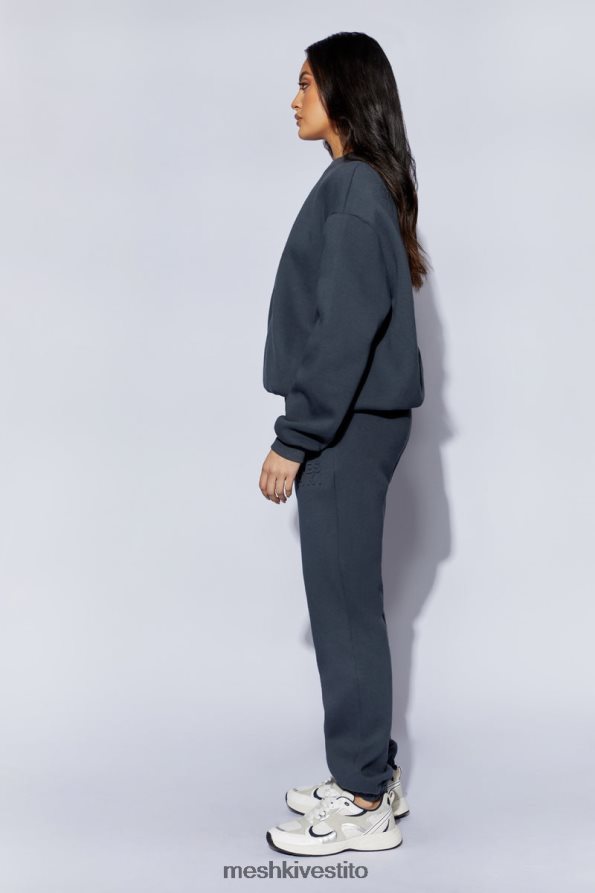 Meshki pantaloni da jogging in pile con goffratura smeriglio vestiario carbone 6L048P1479