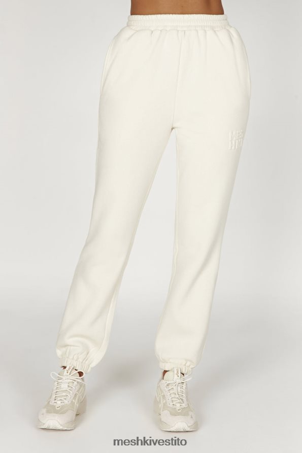 Meshki pantaloni da jogging in pile con goffratura smeriglio vestiario osso 6L048P1480