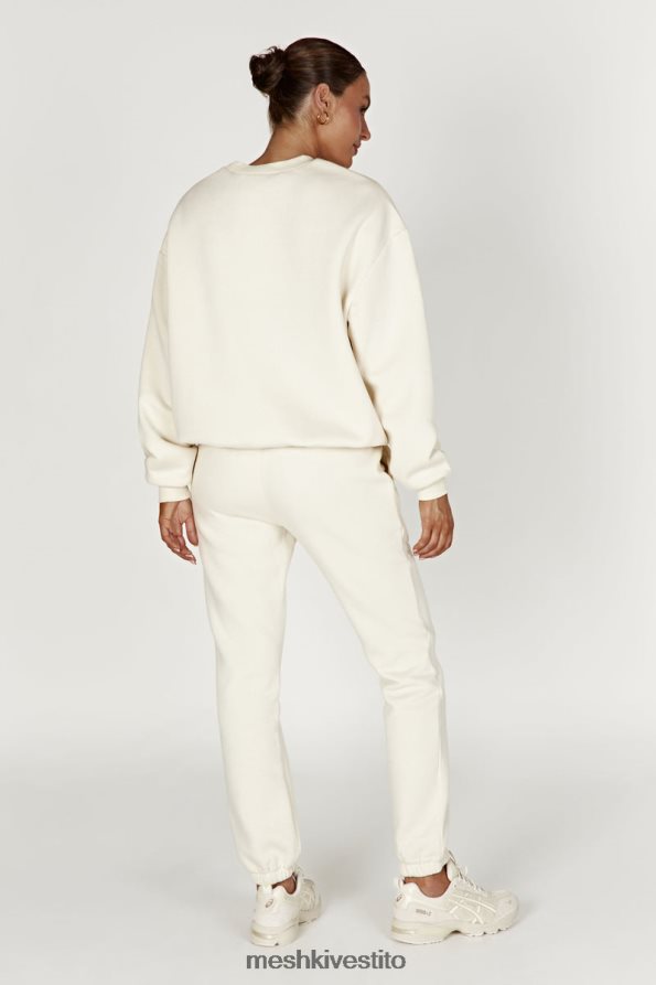 Meshki pantaloni da jogging in pile con goffratura smeriglio vestiario osso 6L048P1480