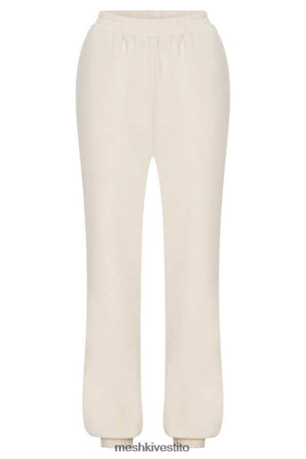Meshki pantaloni da jogging in pile con goffratura smeriglio vestiario osso 6L048P1480