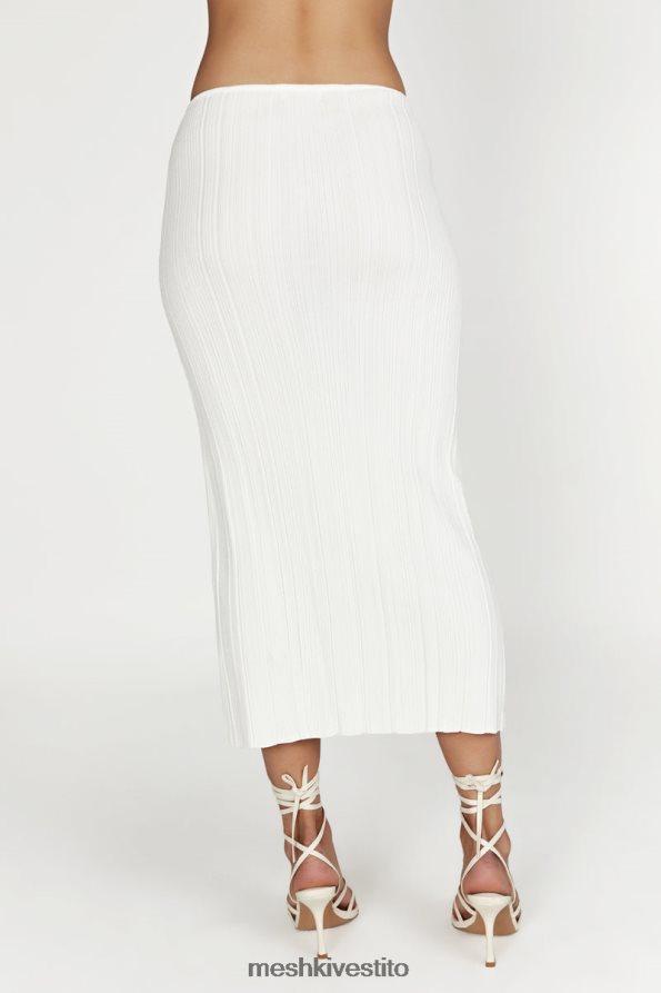 Meshki Gonna kennedy in maglia a vita bassa vestiario bianco 6L048P1612
