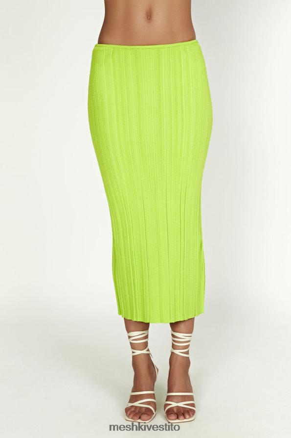Meshki Gonna kennedy in maglia a vita bassa vestiario verde fresco 6L048P1454