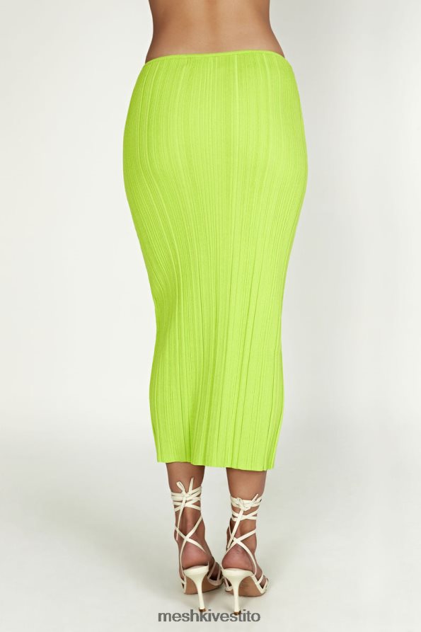 Meshki Gonna kennedy in maglia a vita bassa vestiario verde fresco 6L048P1454
