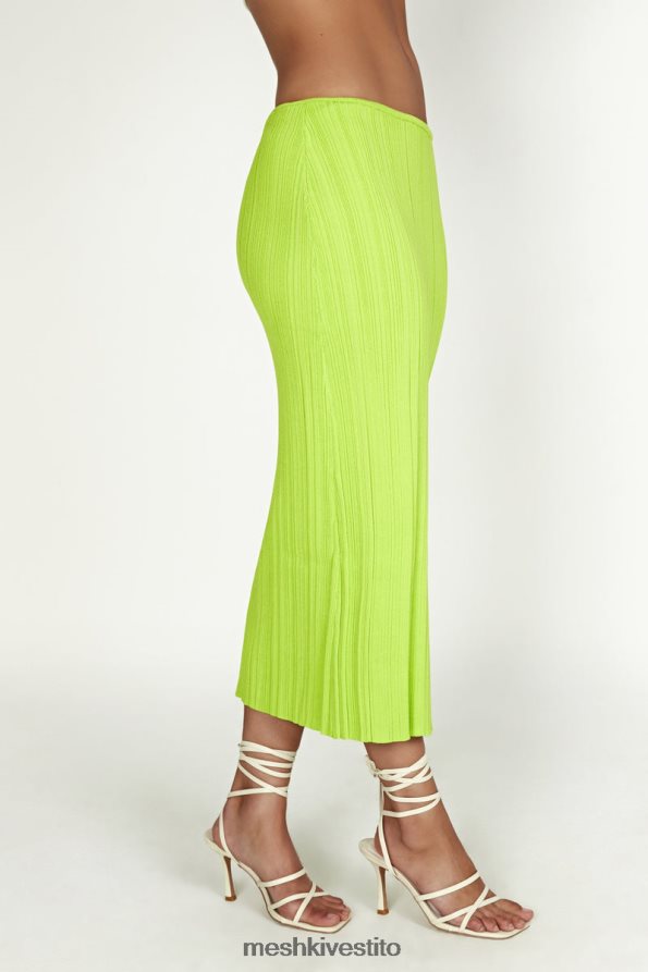 Meshki Gonna kennedy in maglia a vita bassa vestiario verde fresco 6L048P1454