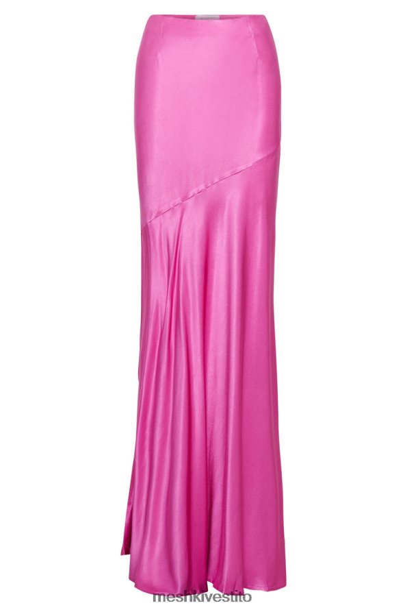 Meshki Gonna lunga in satin color papavero vestiario rosa 6L048P1523