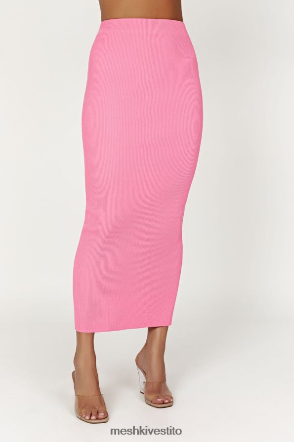 Meshki Kaesha maxi gonna in maglia divisa vestiario rosa gomma da masticare 6L048P1417