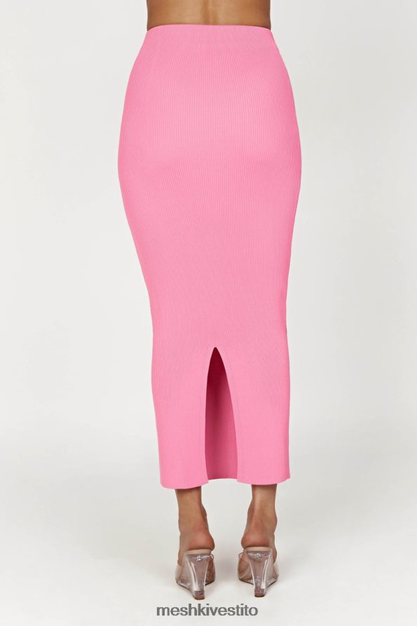 Meshki Kaesha maxi gonna in maglia divisa vestiario rosa gomma da masticare 6L048P1417