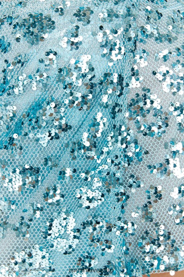 Meshki Minigonna a portafoglio con paillettes Alexia vestiario blu polvere 6L048P1400