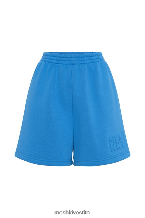 Meshki pantaloncini in pile con scritta Reese in rilievo vestiario blu 6L048P1611