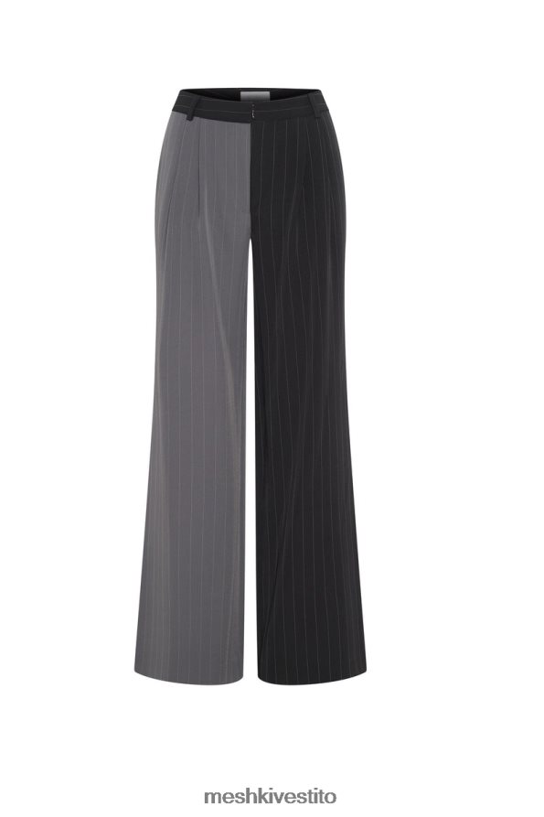Meshki Pantaloni Janelle a vita bassa vestiario grigio bicolore 6L048P1598