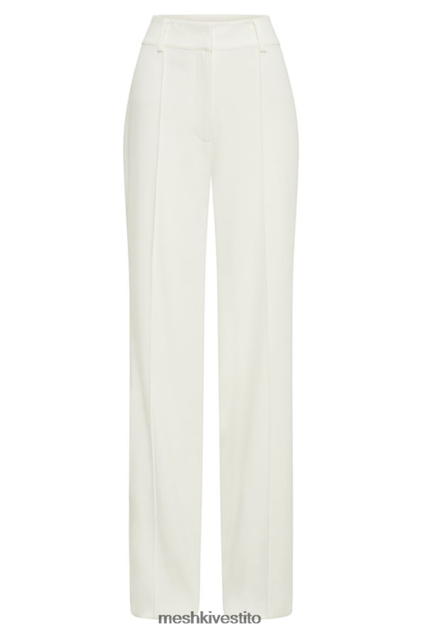 Meshki Pantaloni da completo a vita alta Lisa vestiario avorio 6L048P1274