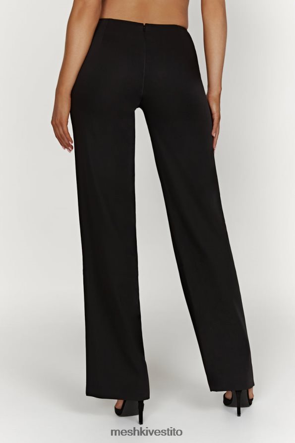 Meshki Pantaloni da completo a vita bassa laurie vestiario nero 6L048P1442