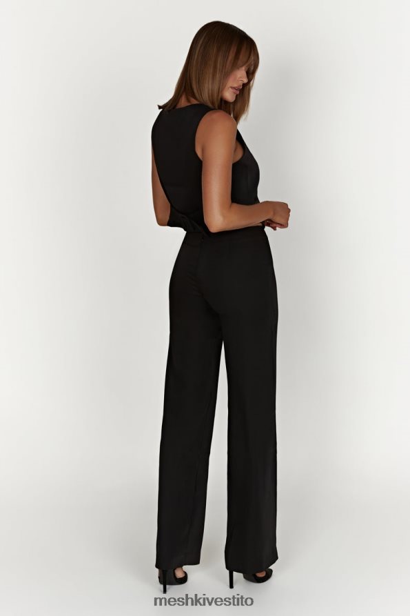 Meshki Pantaloni da completo a vita bassa laurie vestiario nero 6L048P1442