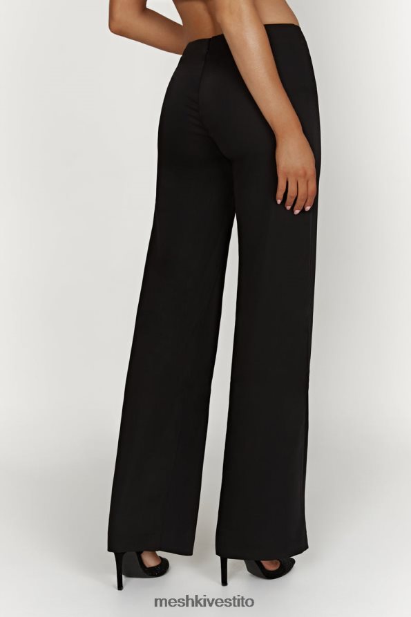 Meshki Pantaloni da completo a vita bassa laurie vestiario nero 6L048P1442