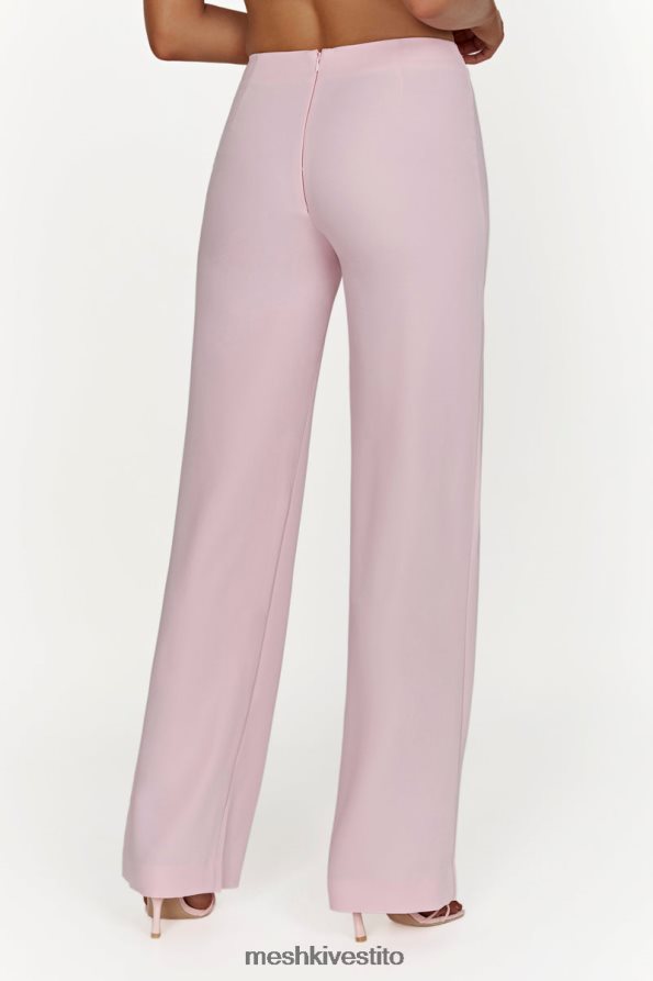 Meshki Pantaloni da completo a vita bassa laurie vestiario rosa cipria 6L048P1462