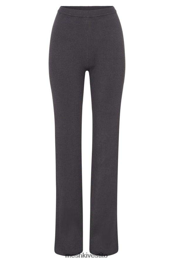 Meshki Pantaloni in maglia Linnie a gamba dritta vestiario carbone 6L048P1352